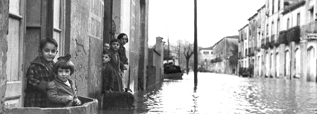 Imatge antiga de inundacions a Banyoles